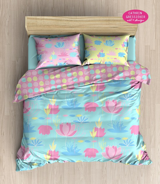 inspired lotus bedding