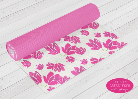 ieker_ textured lotus yoga mat