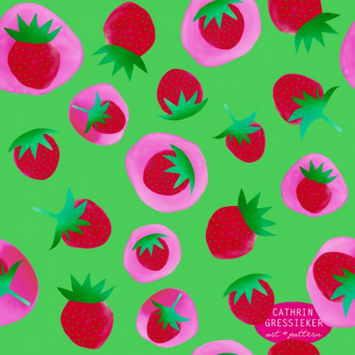 Cathrin-Gressieker_summer strawberries-pattern