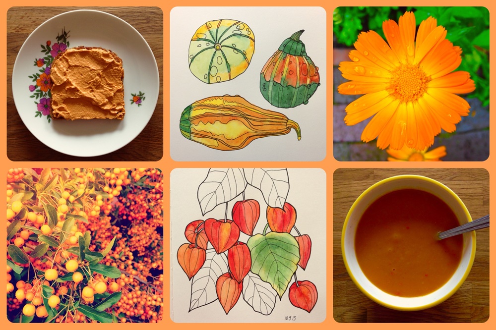 Cathrin Gressieker - orange fall collage